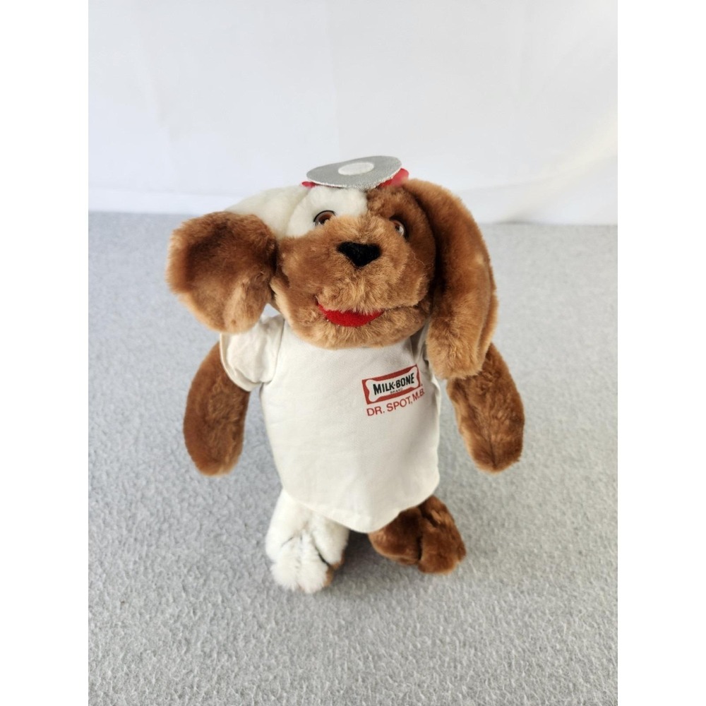Milk Bone Brand Dog Biscuits Plush Doctor Spot, M.B. Dog By Russ Promo Stuffed